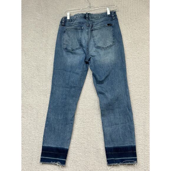 Jen 7 Women's Ankle Straight Blue Jeans Size 6 #64628 - Picture 2 of 4